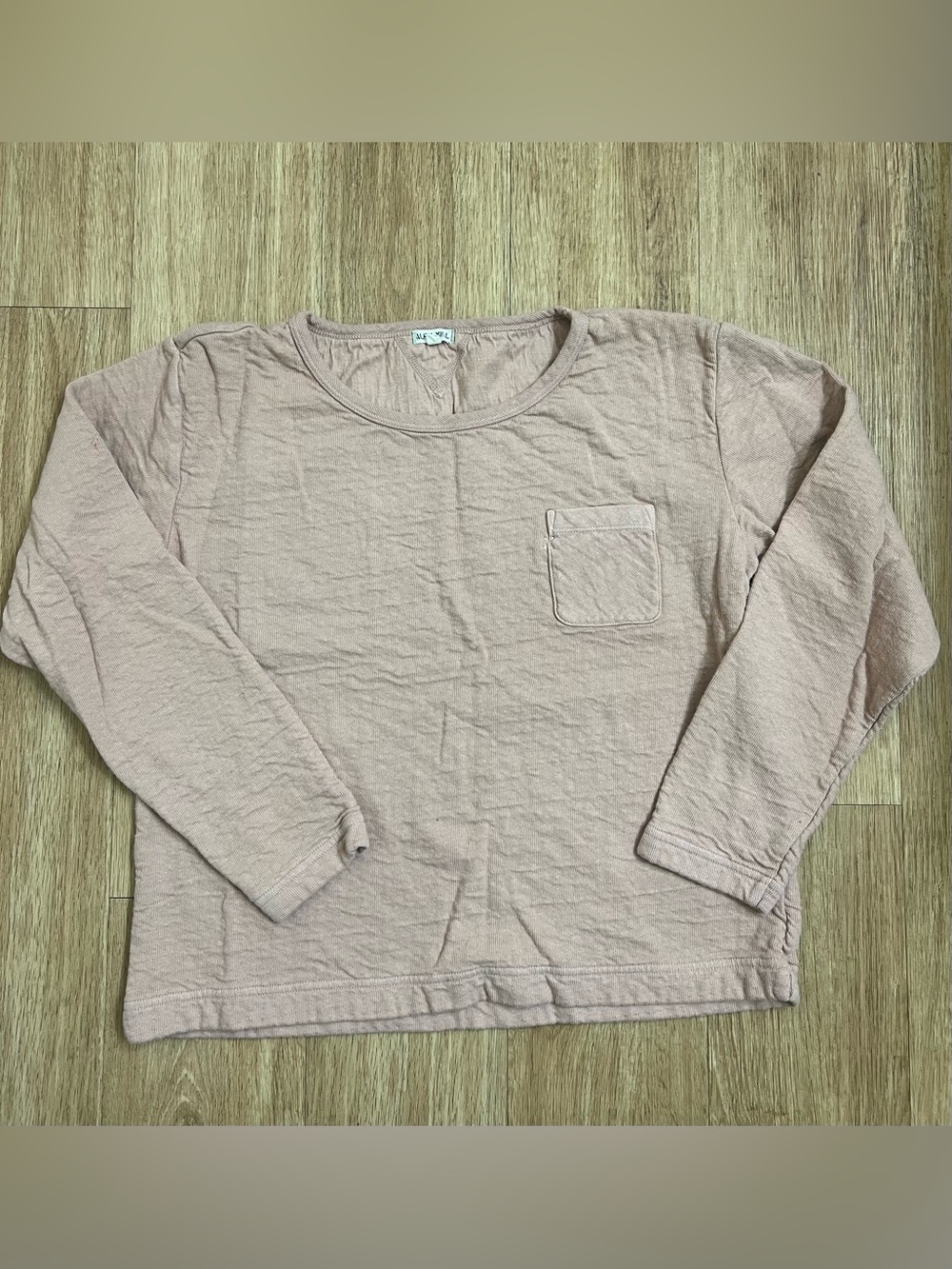 Alex Mill Long-Sleeve Pocket Tee in Mauve